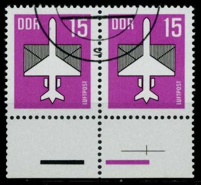 DDR DS Luftpost Nr 3128w gestempelt WAAGR PAAR URA X958F2E