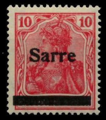 Saargebiet Germania Nr 6aI ungebraucht X95928E
