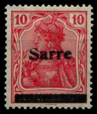 Saargebiet Germania Nr 6aIII ungebraucht X959336