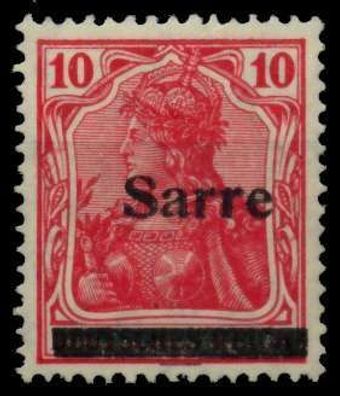 Saargebiet Germania Nr 6aIII ungebraucht X959342