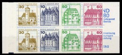 BERLIN Markenheftchen Nr MH 12aoZ postfrisch X9625AA