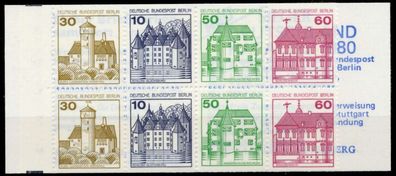 BERLIN Markenheftchen Nr MH 12aoZ postfrisch X9627F6