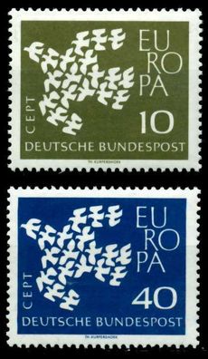 BRD BUND 1961 Nr 367x-368x postfrisch S032C6A