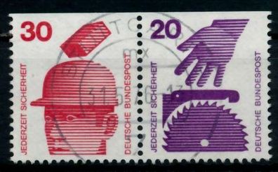 BRD BUND Zusammendruck Nr W55 zentrisch gestempelt WAAGR PAA X9698AA