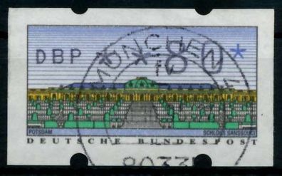 BRD ATM 1993 Nr 2-1.1-0080 zentrisch gestempelt X974286