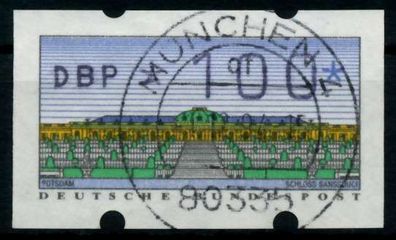 BRD ATM 1993 Nr 2-1.1-0100 zentrisch gestempelt X9742BE