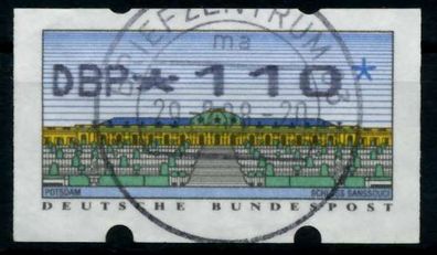 BRD ATM 1993 Nr 2-2.1-0110 zentrisch gestempelt X9743BE