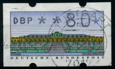 BRD ATM 1993 Nr 2-1.1-0080 zentrisch gestempelt X9743D2