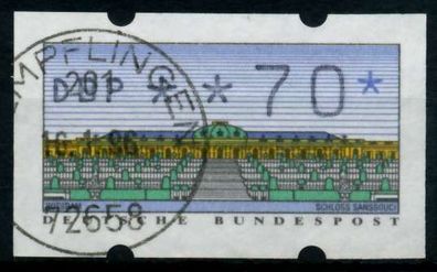 BRD ATM 1993 Nr 2-1.1-0070 gestempelt X9743EE