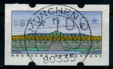 BRD ATM 1993 Nr 2-1.1-0100 zentrisch gestempelt X97442E