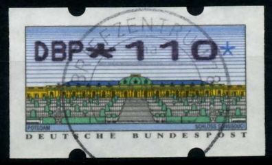 BRD ATM 1993 Nr 2-2.1-0110 zentrisch gestempelt X974436