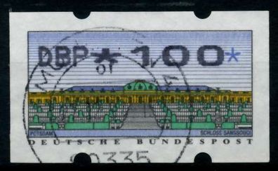 BRD ATM 1993 Nr 2-2.1-0100 zentrisch gestempelt X97447E