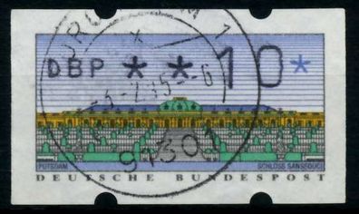 BRD ATM 1993 Nr 2-1.1-0010 gestempelt X97451E