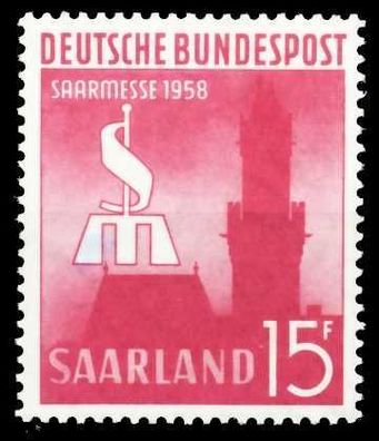 SAAR OPD 1958 Nr 435 postfrisch S03510E