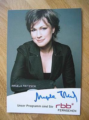 RBB Fernsehmoderatorin Angela Fritzsch - Autogramm!