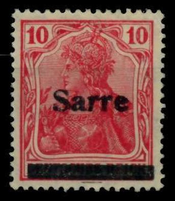 Saargebiet Germania Nr 6aIII ungebraucht X97D86A