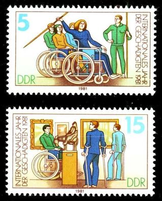 DDR 1981 Nr 2621-2622 postfrisch S0444D6