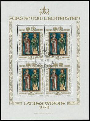 Liechtenstein BLOCK Kleinbogen Nr 734 zentrisch gestempelt K X6A8FB2