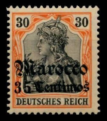 Deutsche Auslandspostämter Marokko Nr 39 postfrisch X6B23A2
