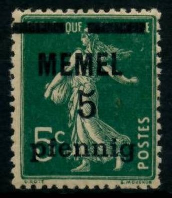 MEMEL 1920 Nr 18c postfrisch X6B51CE