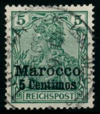 Deutsche Auslandspostämter Marokko Nr 8II gestempelt X6B94E6