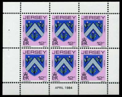 JERSEY Heftchenblatt Nr HB 0-33 APR88 postfrisch X6BE70E