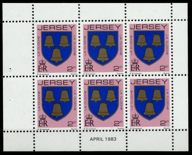 JERSEY Heftchenblatt Nr HB 0-29 APR83 postfrisch X6BE762