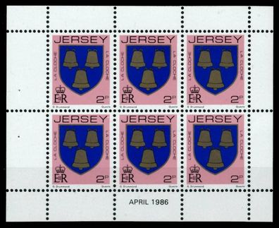 JERSEY Heftchenblatt Nr HB 0-29 APR86 postfrisch X6C172E