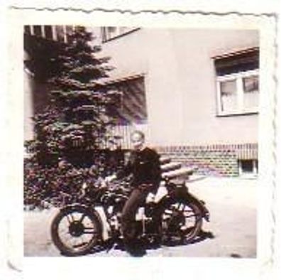 18666: altes Foto Motorrad Oldtimer Chemnitz um 1960