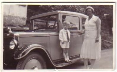 05198: altes Foto Auto Oldtimer um 1940