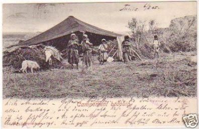 20861 Ak Tunesien Beduinen Lager 1905