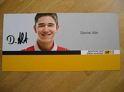 Rennfahrer Daniel Abt - handsigniertes Autogramm!!!