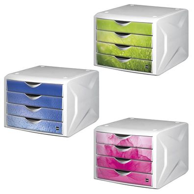 Schubladenbox 4 Schübe Briefablage Ablagebox für Din A4 Blitzversand