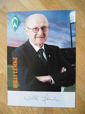 SV Werder Bremen - Saison 08/09 - Willi Lemke Autogramm