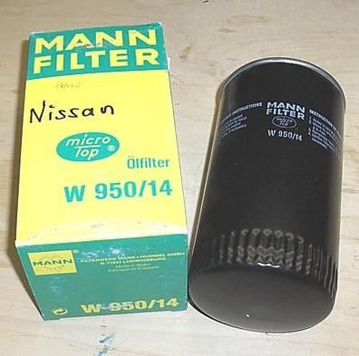 Mann Ölfilter W950/14 Hitachi + Nissan BJ 79 - 91