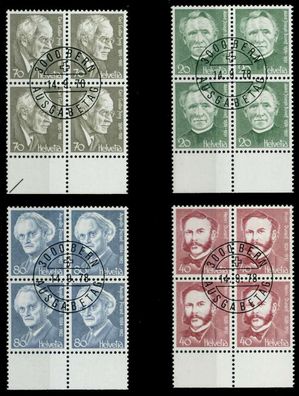 Schweiz 1978 Nr 1137-1140 zentrisch gestempelt Viererblock X6C6DC6