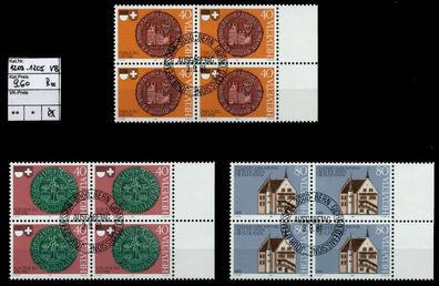 Schweiz 1981 Nr 1203-1205 zentrisch gestempelt Viererblock X6C6DCE