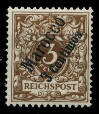 Deutsche Auslandspostämter Marokko Nr 1 postfrisch X6CC252