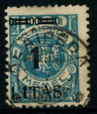 MEMEL 1923 Nr 192IX zentrisch gestempelt gepr. X6D1282