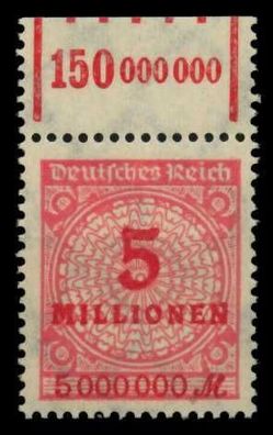 Deutsches REICH 1923 INFLA Nr 317AW OR 1-5-1 postfrisch X6D5F26