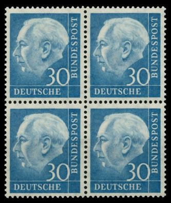 BRD DS HEUSS 1 Nr 187xv postfrisch Viererblock X6DF706