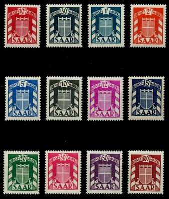 SAAR Dienstmarken Nr 33-44 postfrisch X6DFA9E
