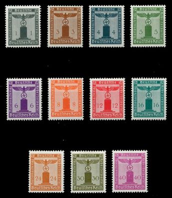 D-REICH DIENST Nr 155-165 postfrisch X6EFE9A
