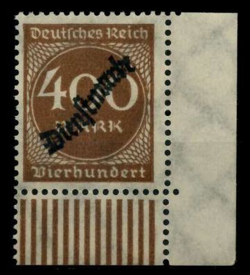 D-REICH DIENST Nr 80 postfrisch ECKE-URE X6F219A