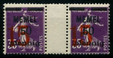 MEMEL 1921 Nr 48ZW postfrisch ZW-STEG PAAR X6F4BEE