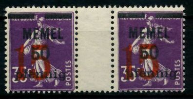 MEMEL 1921 Nr 48ZW postfrisch ZW-STEG PAAR X6F4BFA