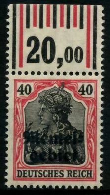 MEMEL 1920 Germania Nr 6 WOR postfrisch ORA X6F4C0E