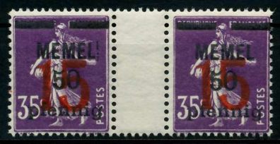 MEMEL 1921 Nr 48ZW postfrisch ZW-STEG PAAR X6F4C32