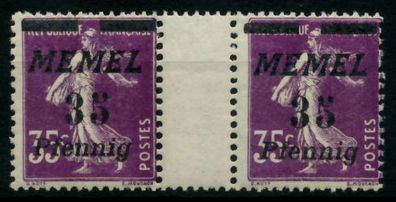 MEMEL 1922 Nr 84ZW postfrisch ZW-STEG PAAR X6F4CB2