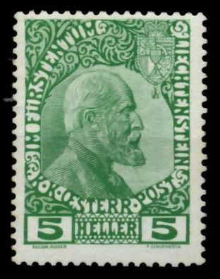 Liechtenstein 1912 Nr 1x ungebraucht X6F6EBA